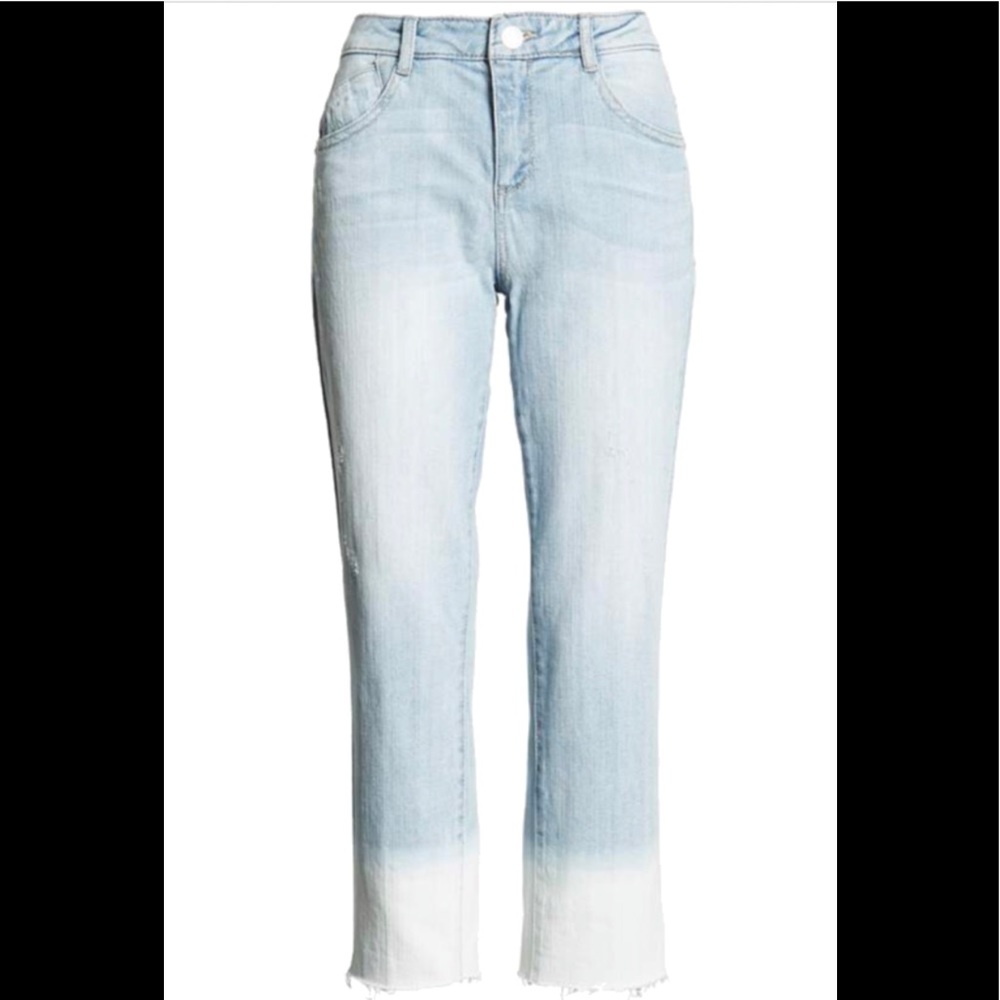 Flex-Ellent Bleached Raw Hem Jeans WIT & WISDOM 12